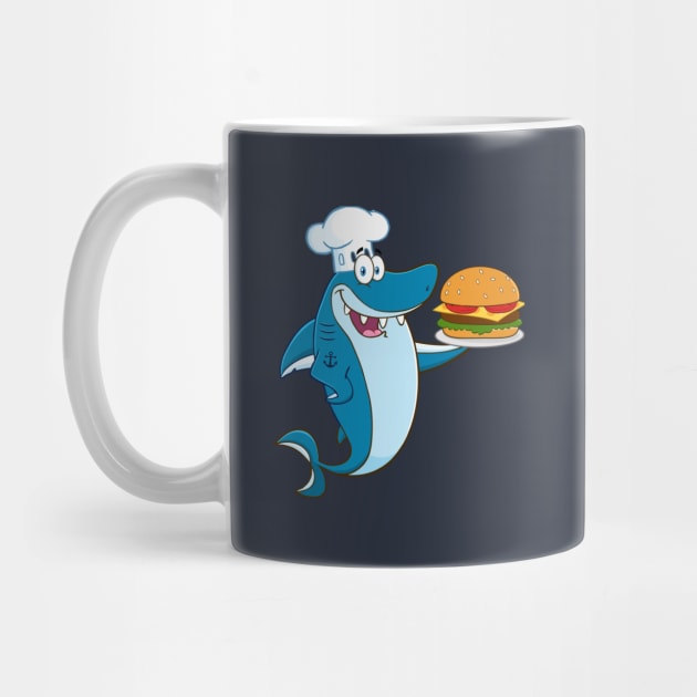 Chef blue shark by RedLineStore